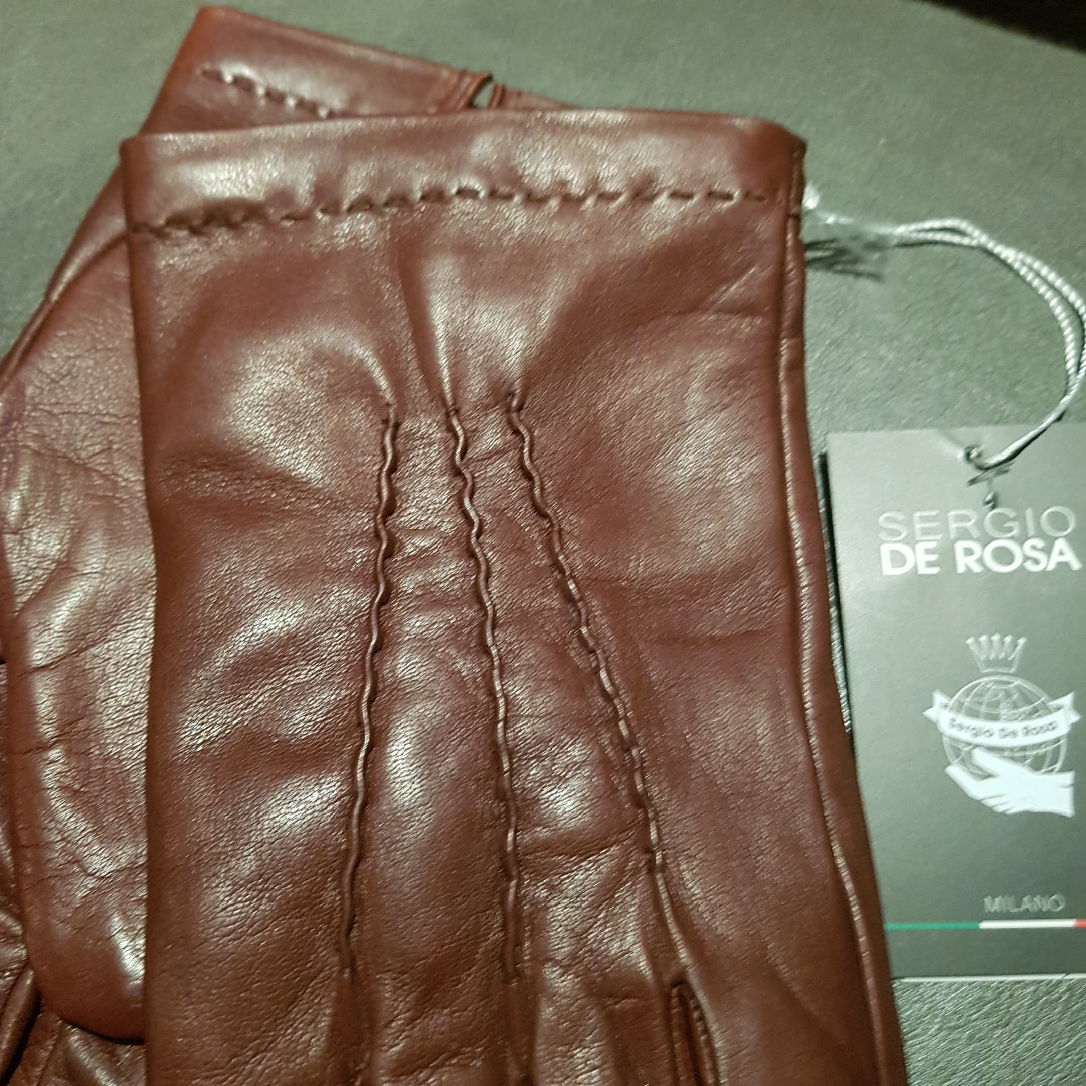Gants cuir Sergio DE ROSA