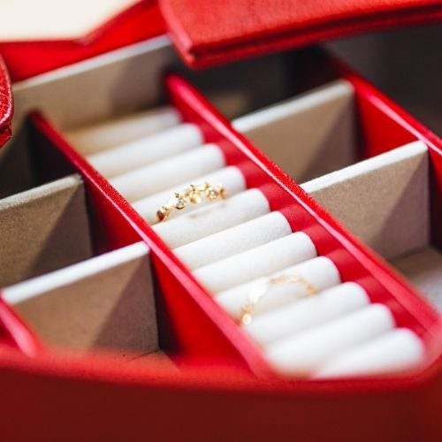 boite à bijoux Davidts rouge