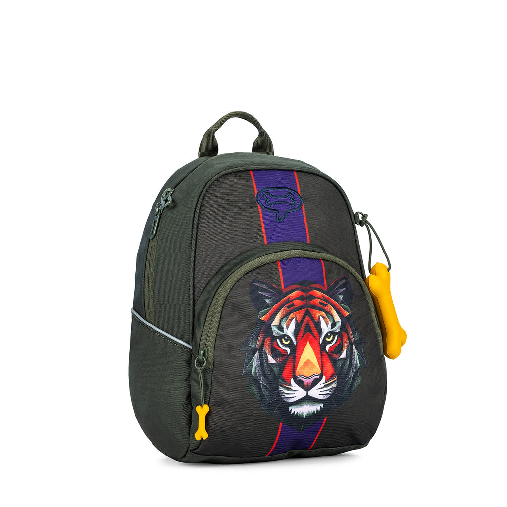 Sac à dos maternelle Stones and Bones Laurel TIGER FACET khaki