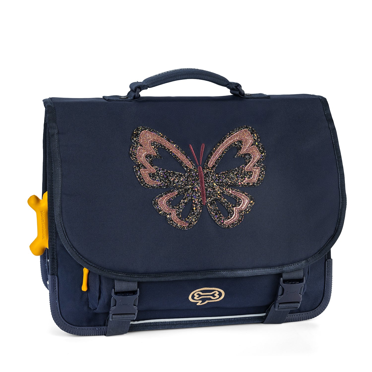 Stones And Bones Cedar GLITTER BUTTERFLY navy