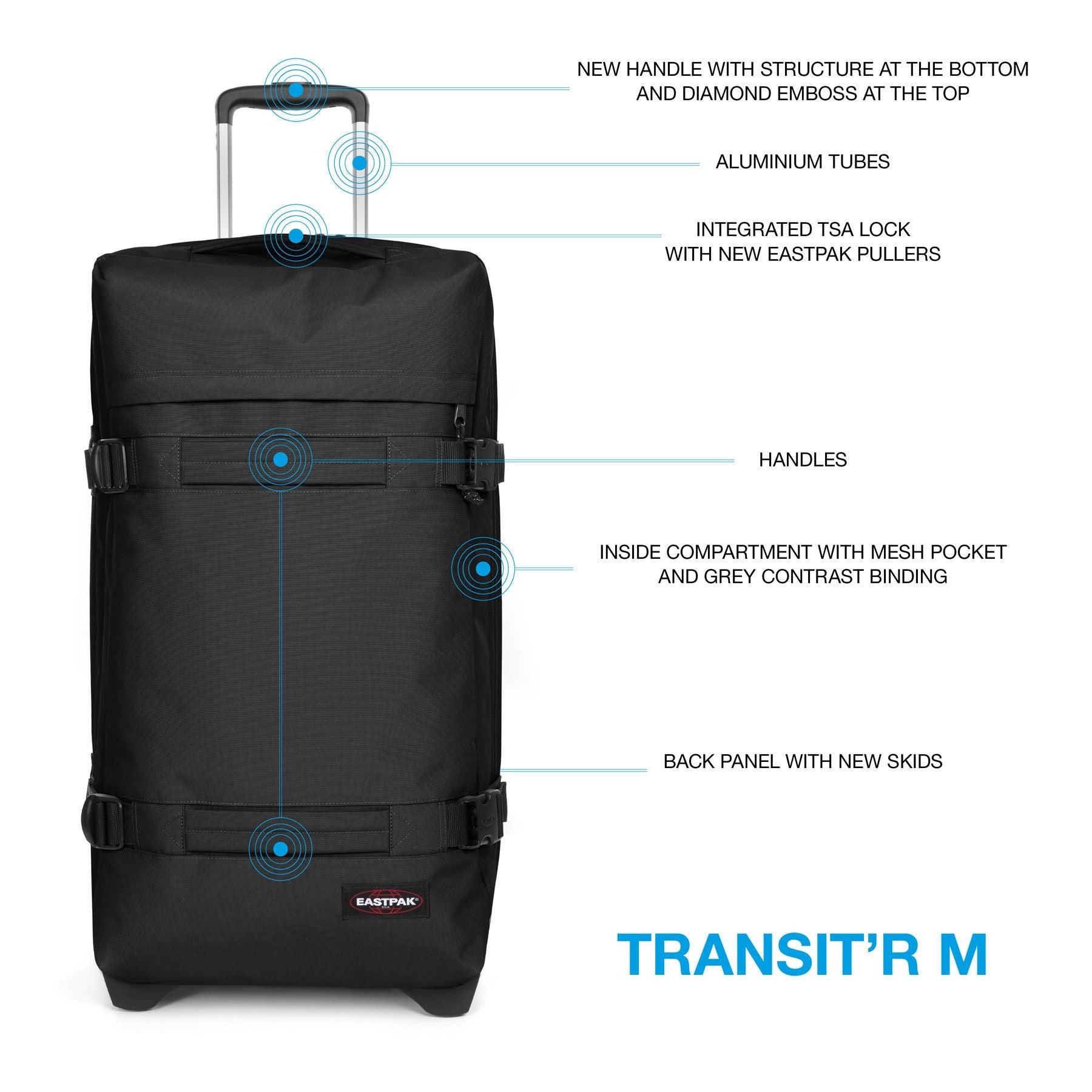 Valise Transit'R M Black