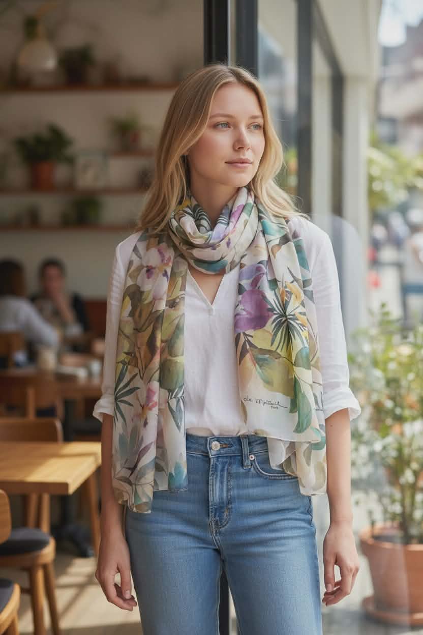 Foulard De Morteuil vert