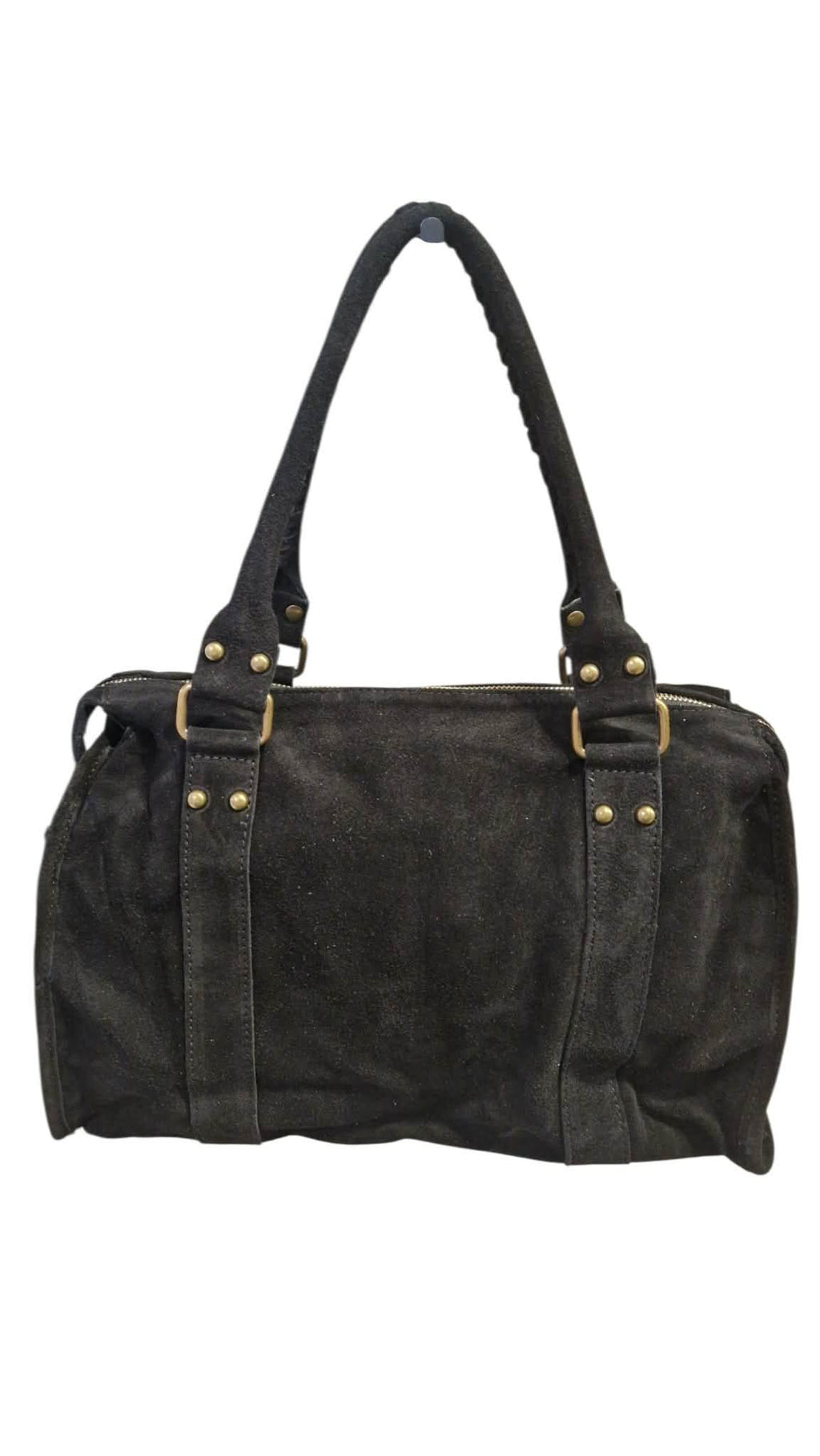 Sac cuir Suède Capucine large Black
