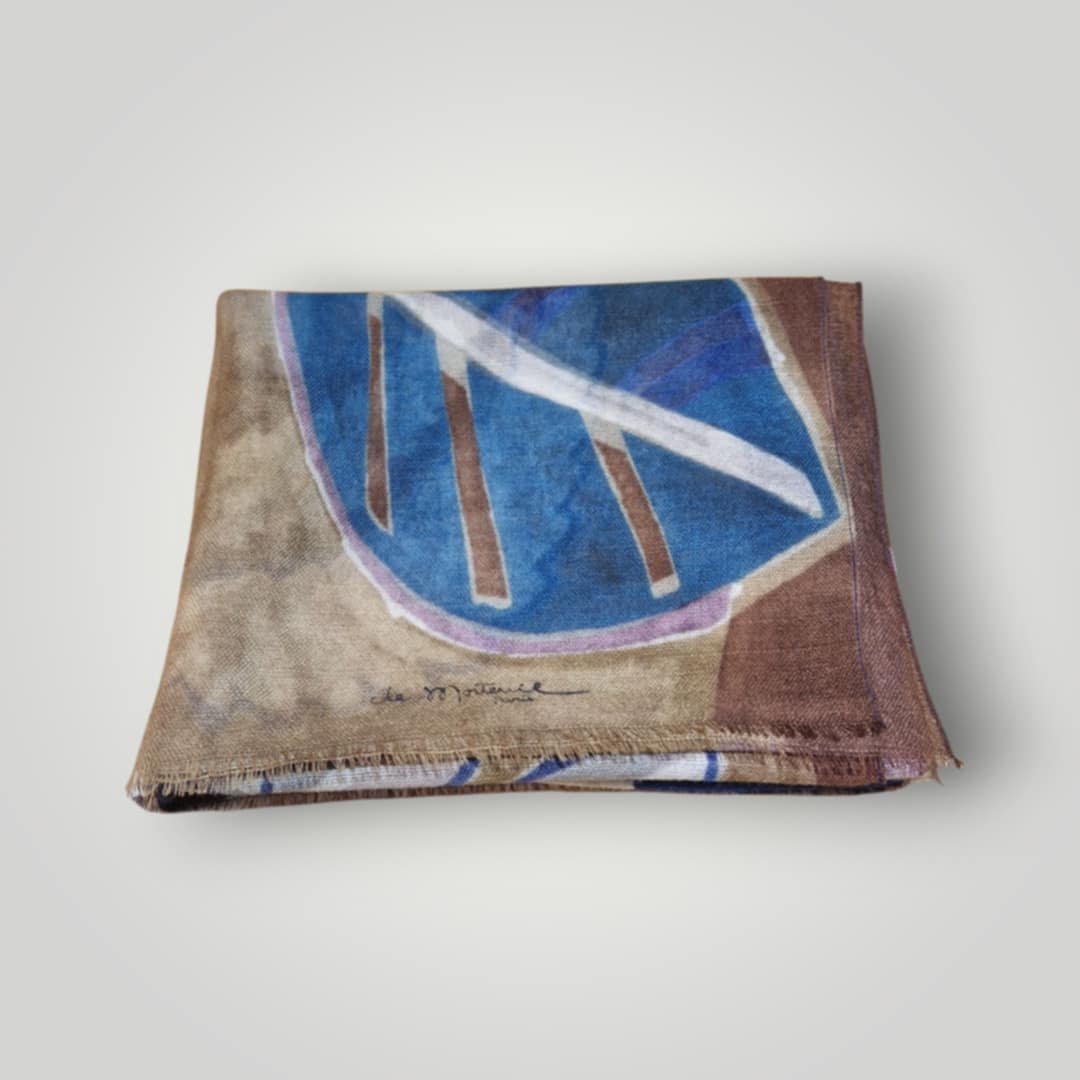 Foulard De Morteuil beige/Bleu