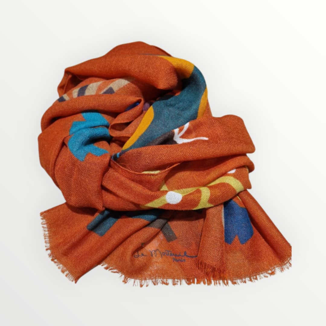 Foulard De Morteuil Rouille