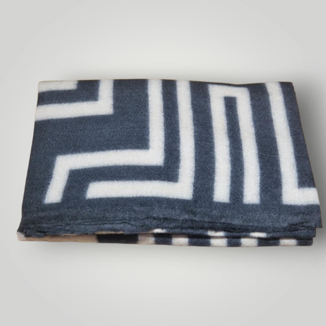 Echarpe Noir ligne taupe