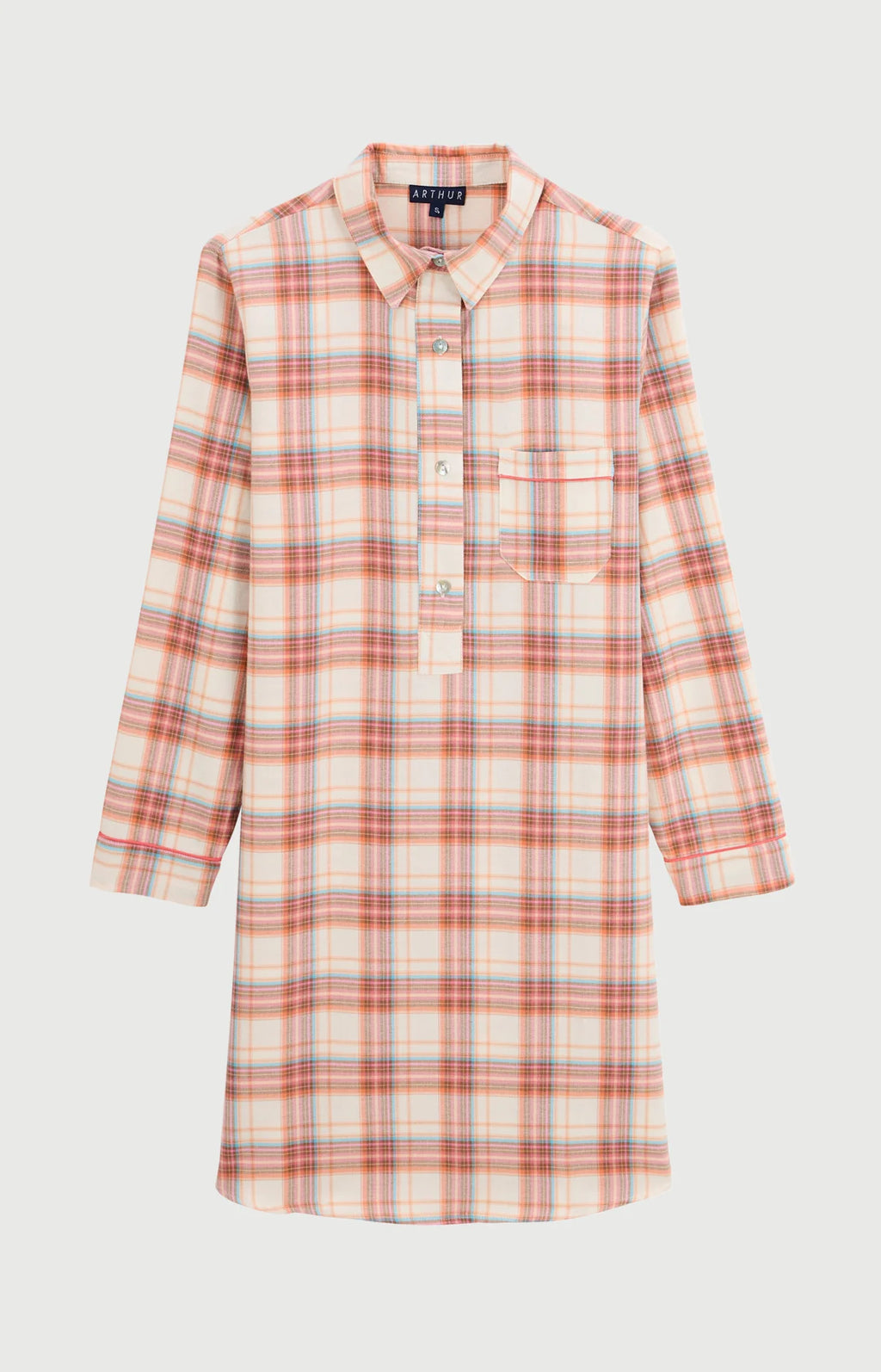 Chemise Grand-Père Arthur en flanelle de coton Alix