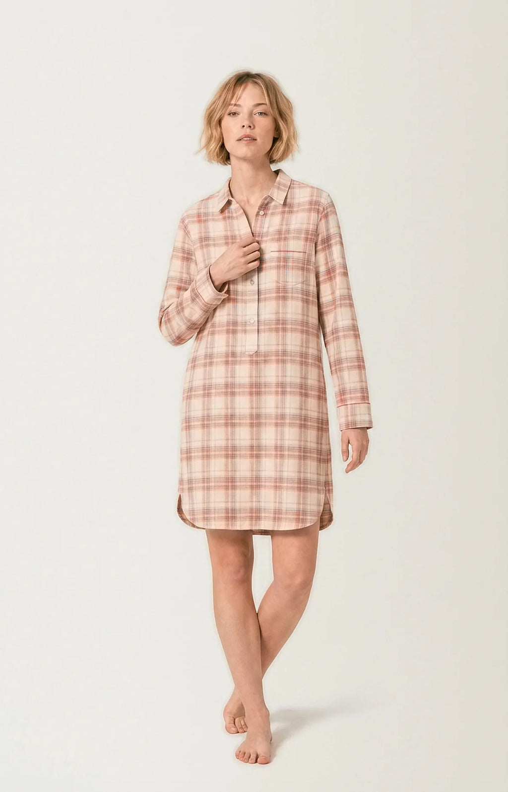 Chemise Grand-Père Arthur en flanelle de coton Alix