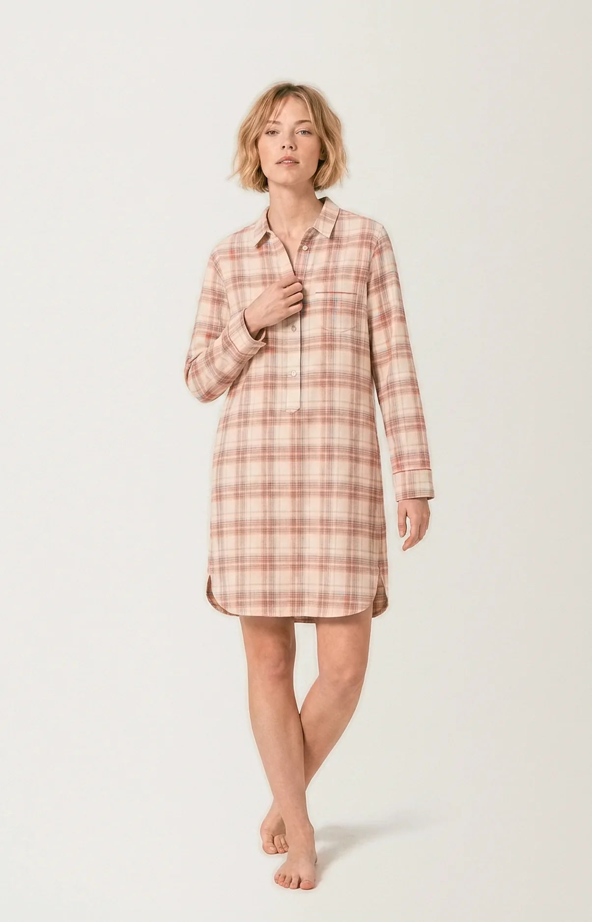 Chemise Grand-Père Arthur en flanelle de coton Alix
