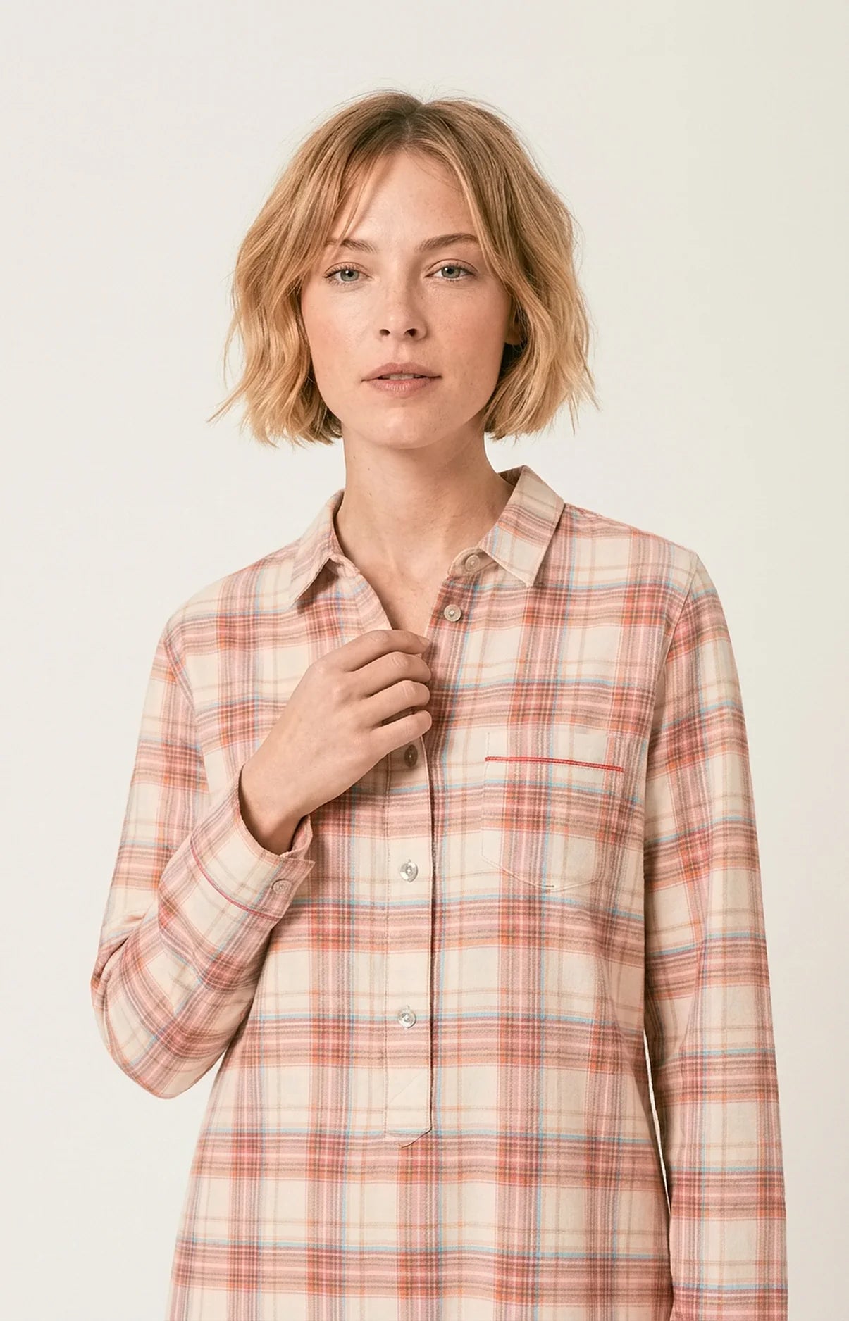 Chemise Grand-Père Arthur en flanelle de coton Alix