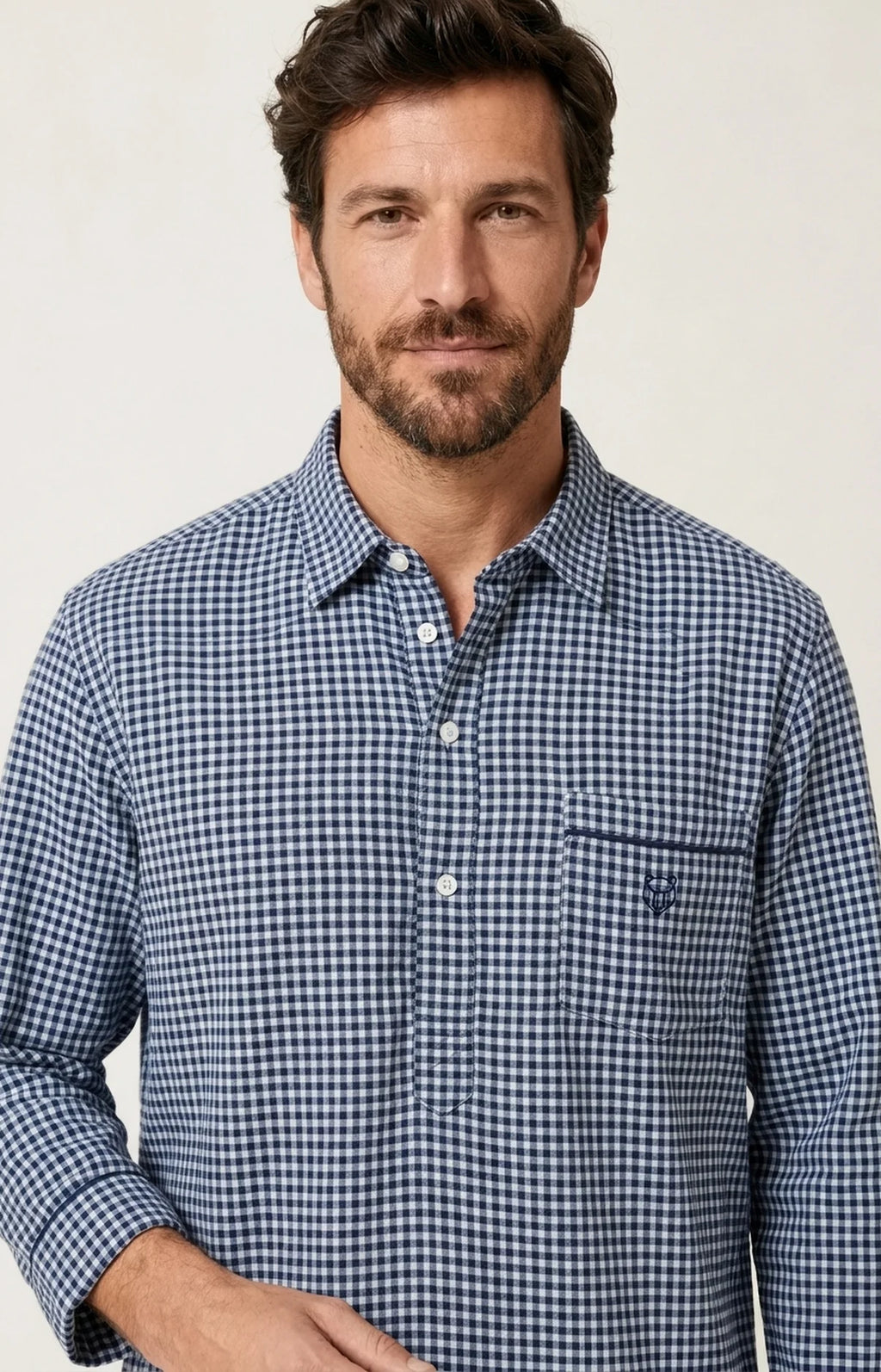 Chemise Grand-Père Arthur en flanelle de coton Elie