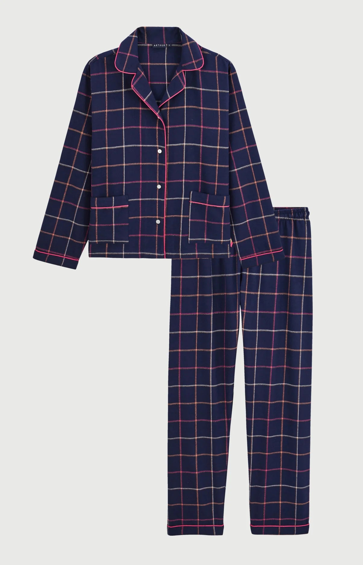 Pyjama Arthur boutonné en flanelle de coton Windy