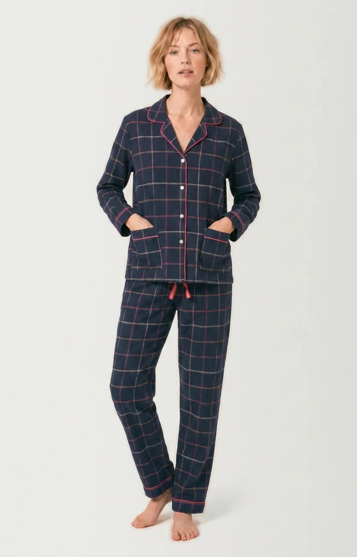 Pyjama Arthur boutonné en flanelle de coton Windy
