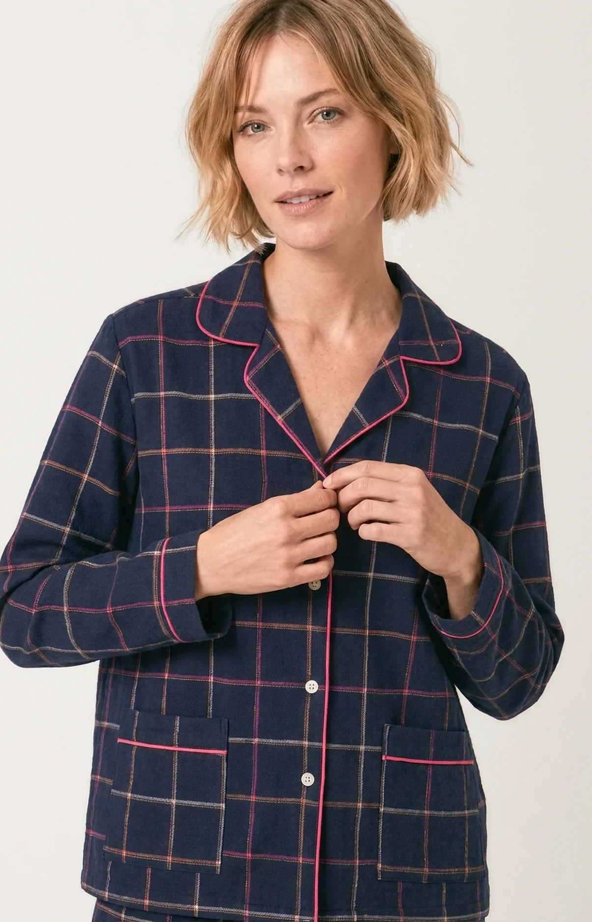 Pyjama Arthur boutonné en flanelle de coton Windy