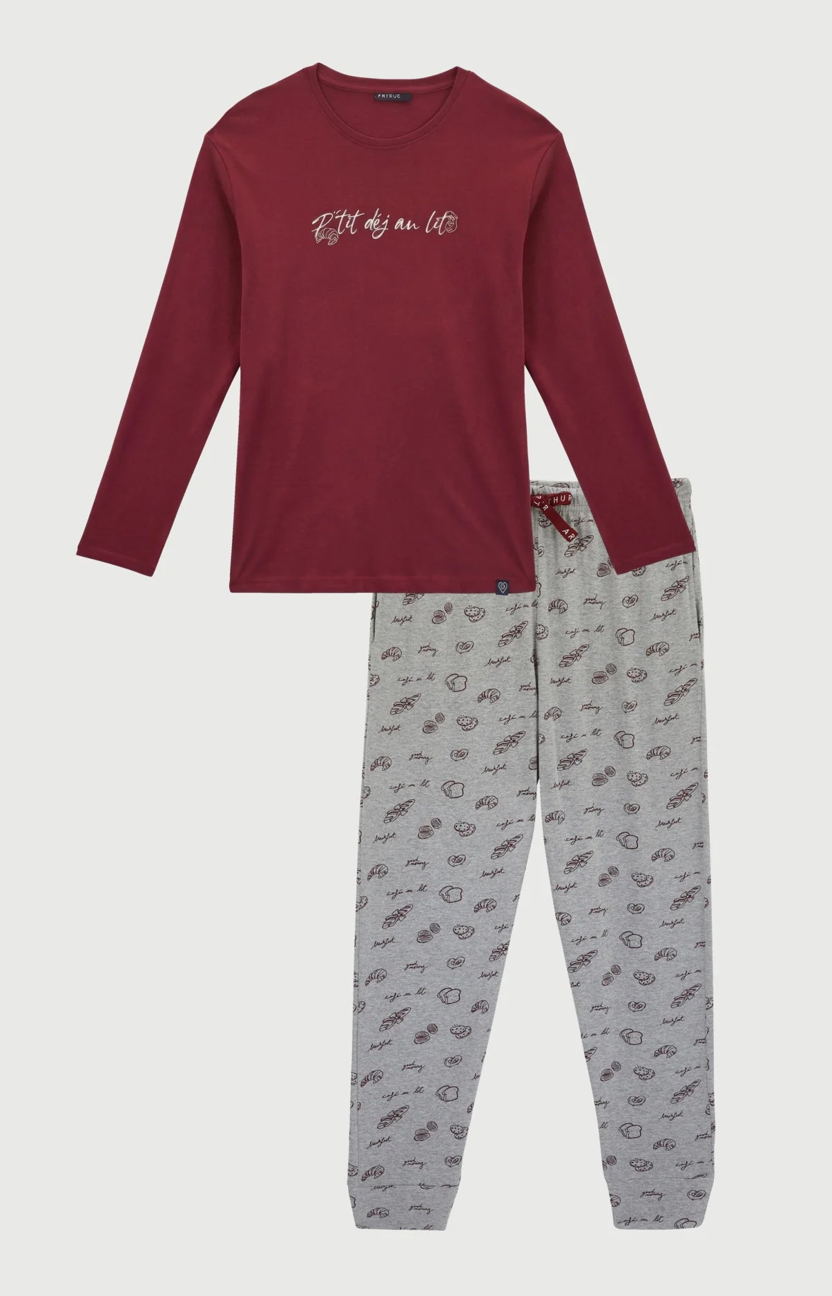 Pyjama Arthur en jersey de coton léger P'tit dej au lit
