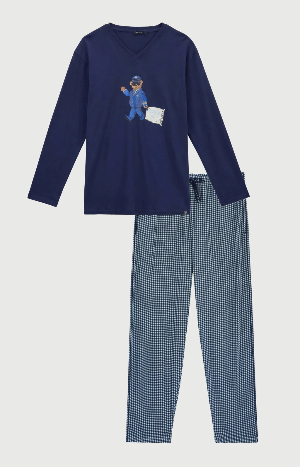 Pyjama Arthur en jersey de coton Pilote de lit