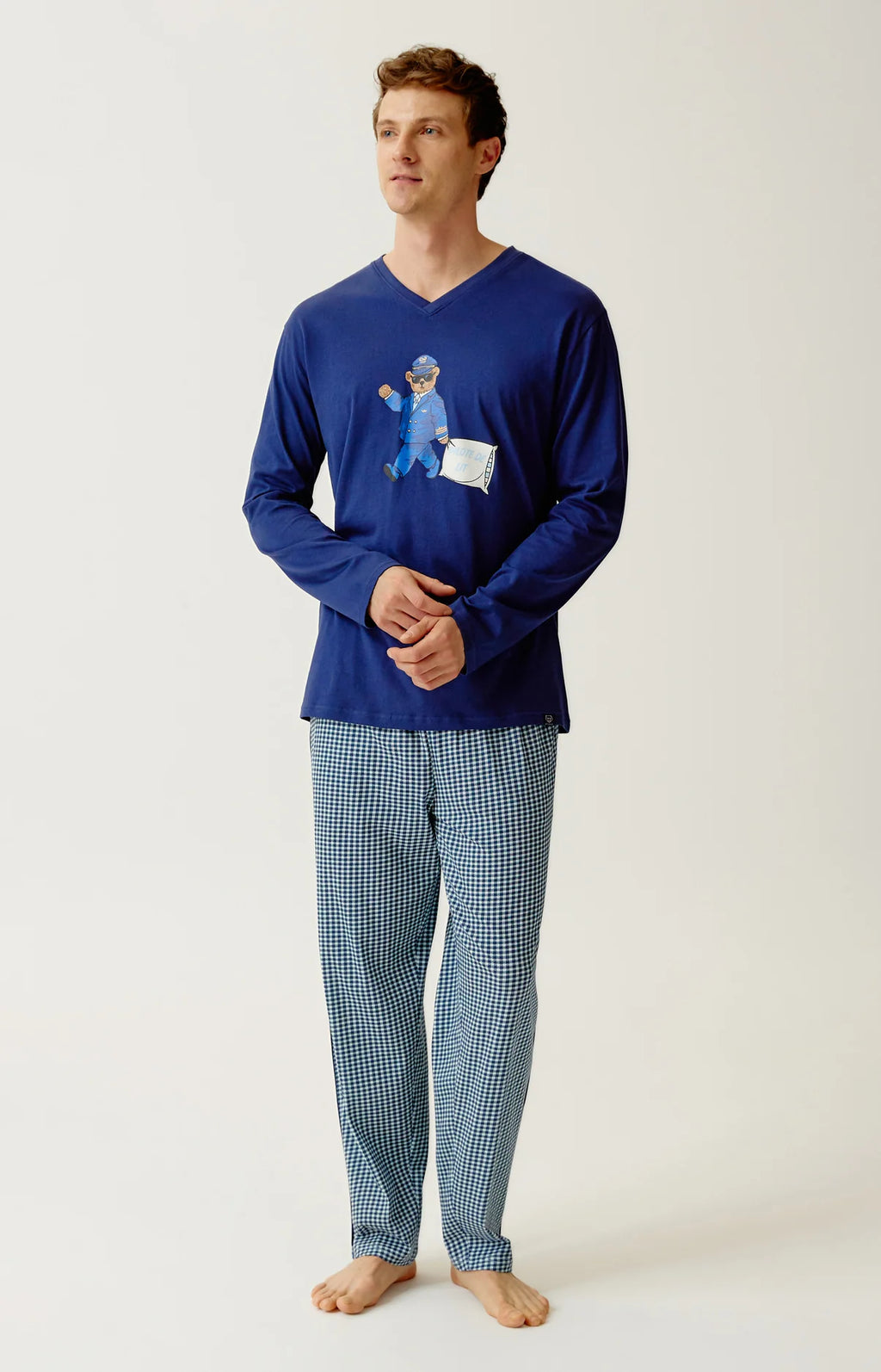 Pyjama Arthur en jersey de coton Pilote de lit