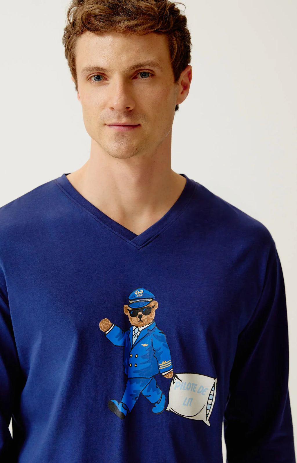 Pyjama Arthur en jersey de coton Pilote de lit