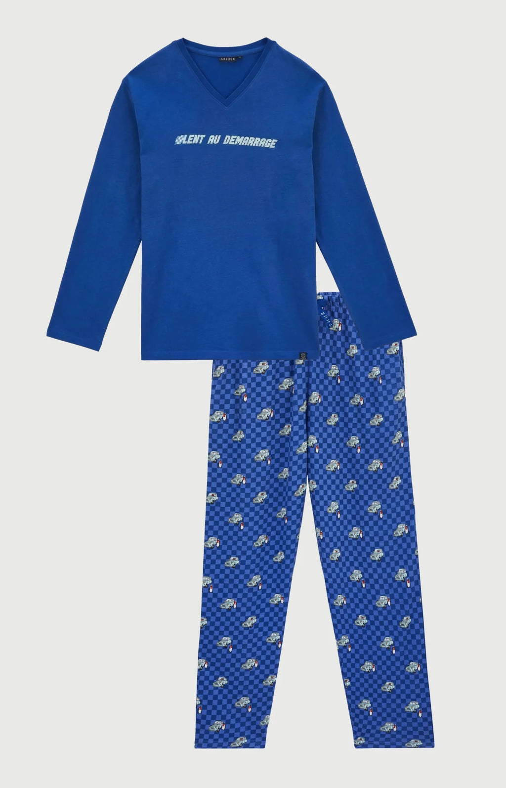 Pyjama Arthur en jersey de coton épais Lent au démarrage