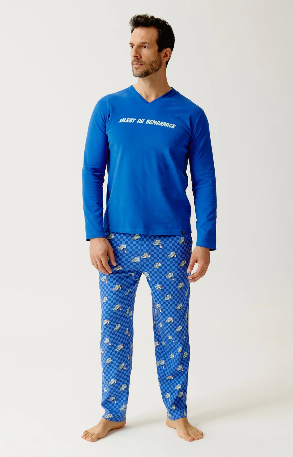 Pyjama Arthur en jersey de coton épais Lent au démarrage