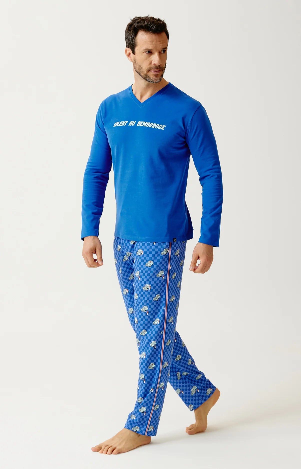 Pyjama Arthur en jersey de coton épais Lent au démarrage