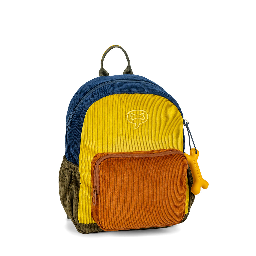 Sac à dos Stones and Bones Ash Corduroy indigo+cognac