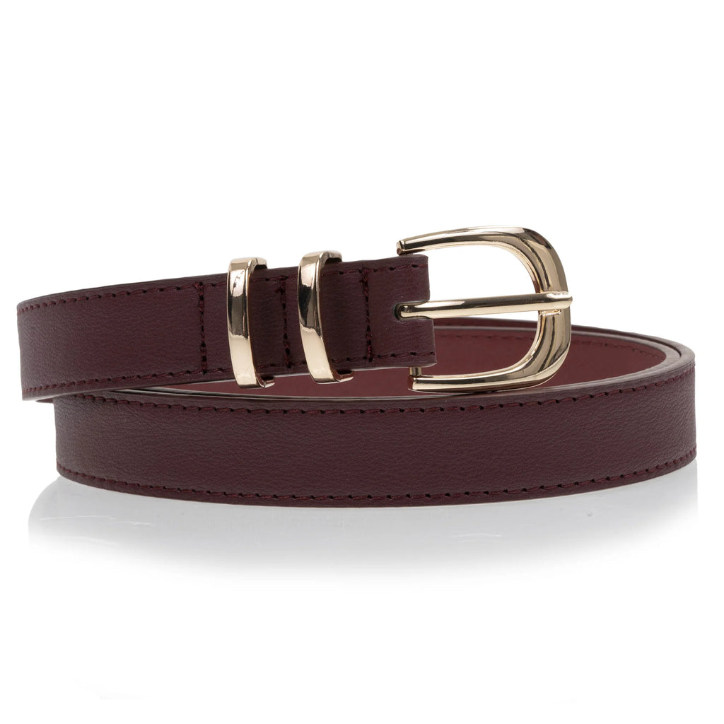 Ceinture Isotoner Femme  Cuir boucle Dorée
