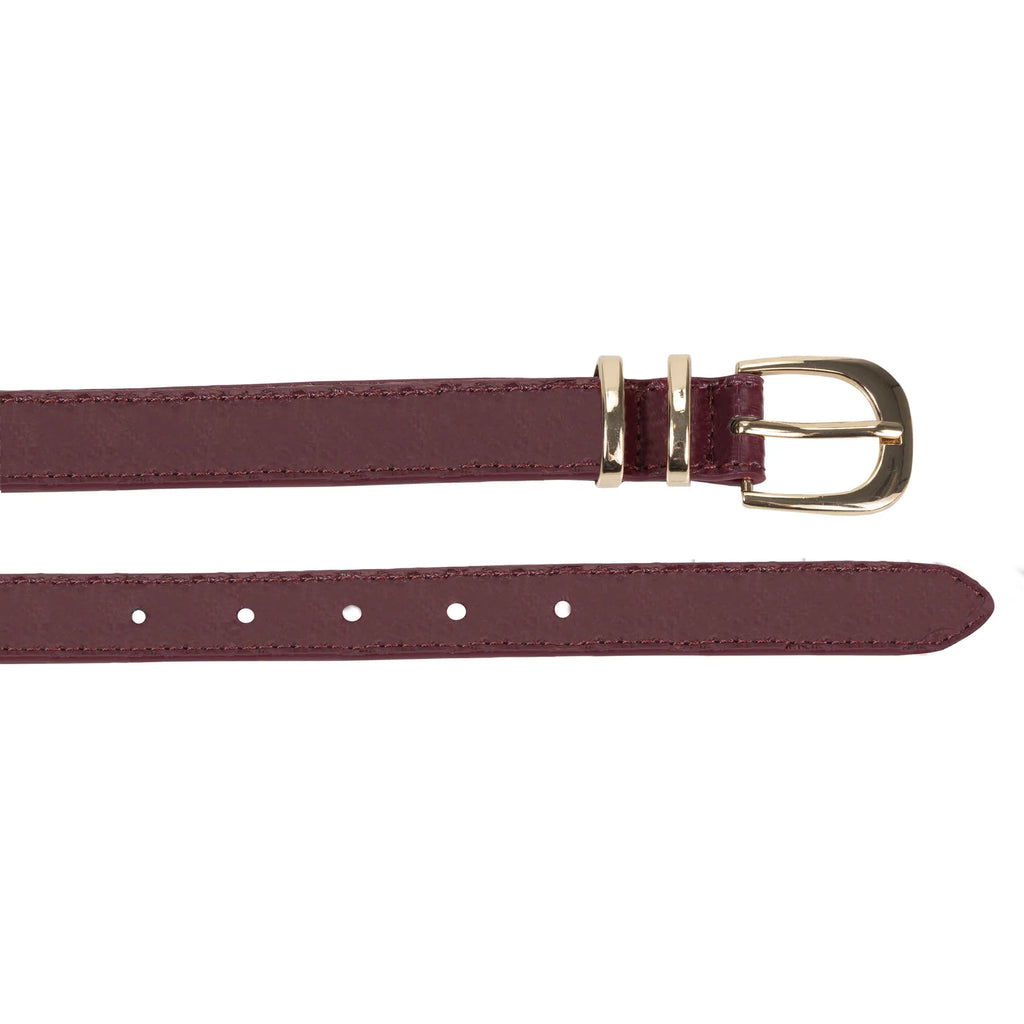 Ceinture Isotoner Femme  Cuir boucle Dorée