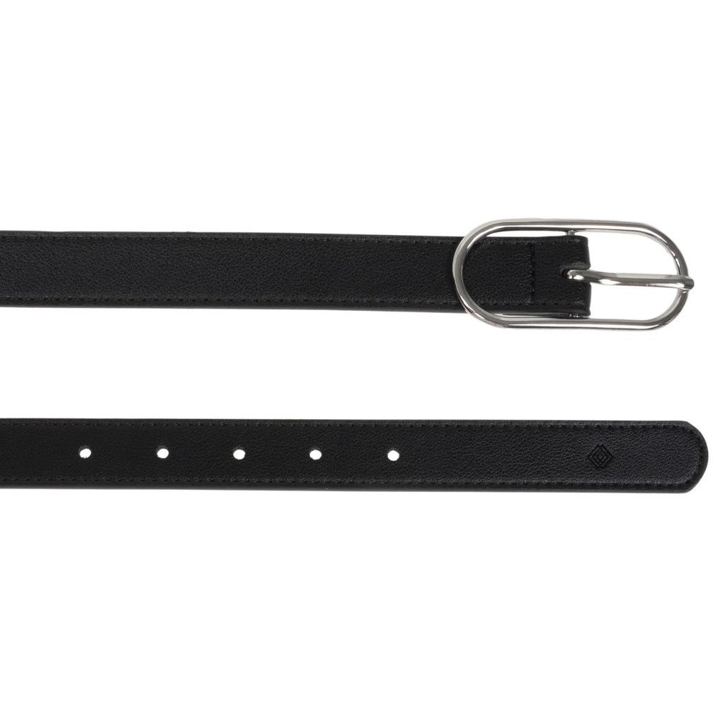 Ceinture Isotoner Femme Noir Boucle Ovale