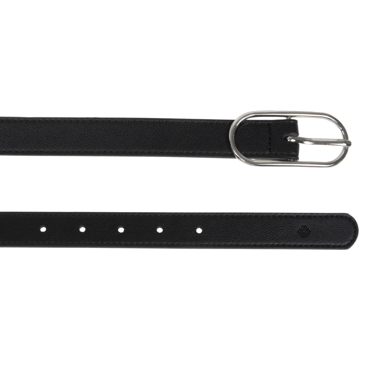 Ceinture Isotoner Femme Noir Boucle Ovale