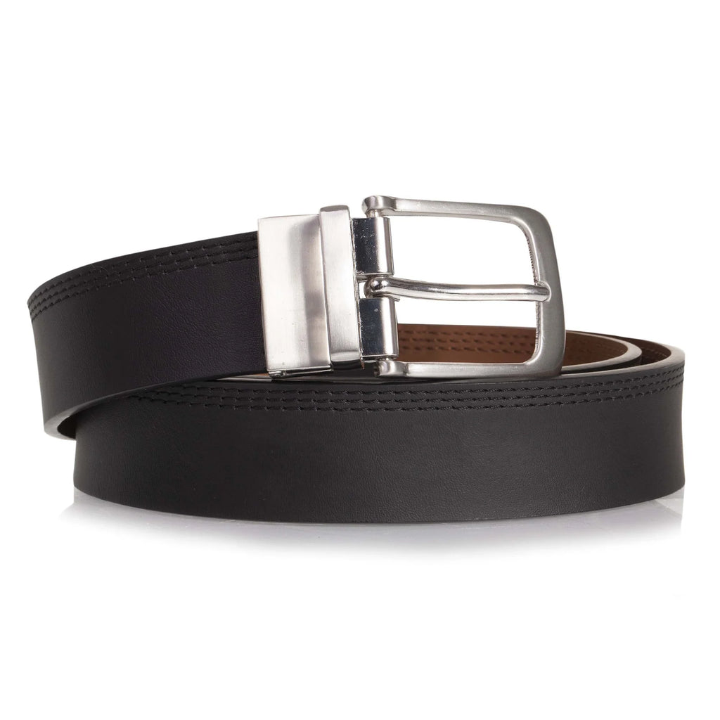 Ceinture Isotoner Homme réversible Noir/Marron