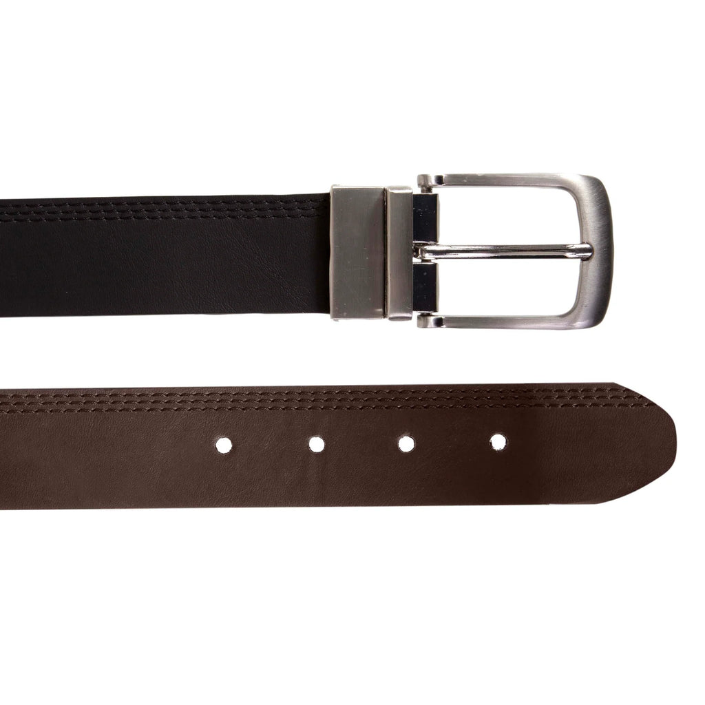 Ceinture Isotoner Homme réversible Noir/Marron