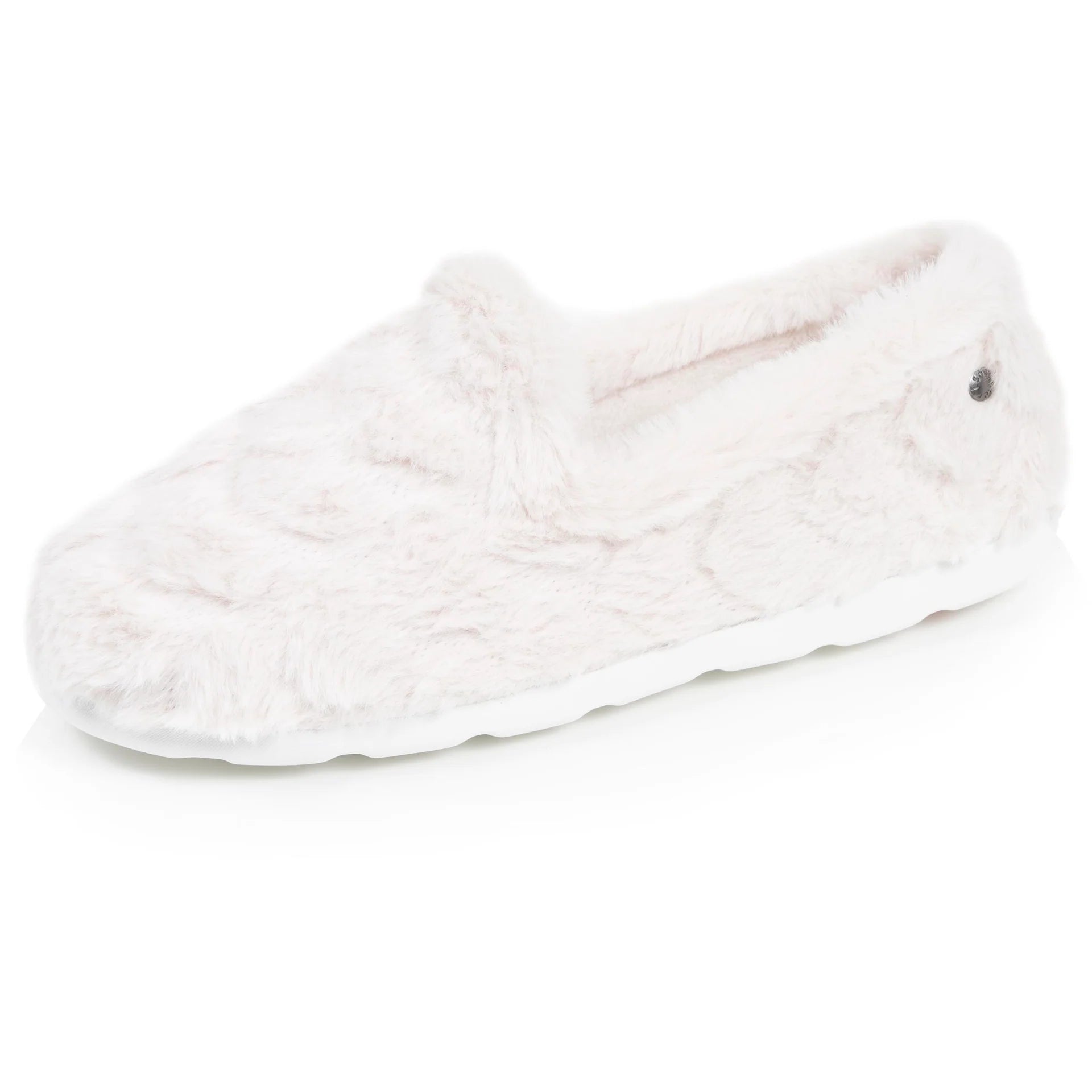 Chaussons Charentaises ISOTONER Femme Ivoire doux