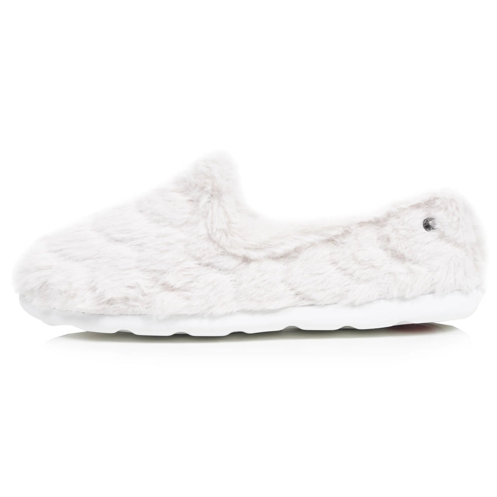Chaussons Charentaises ISOTONER Femme Ivoire doux