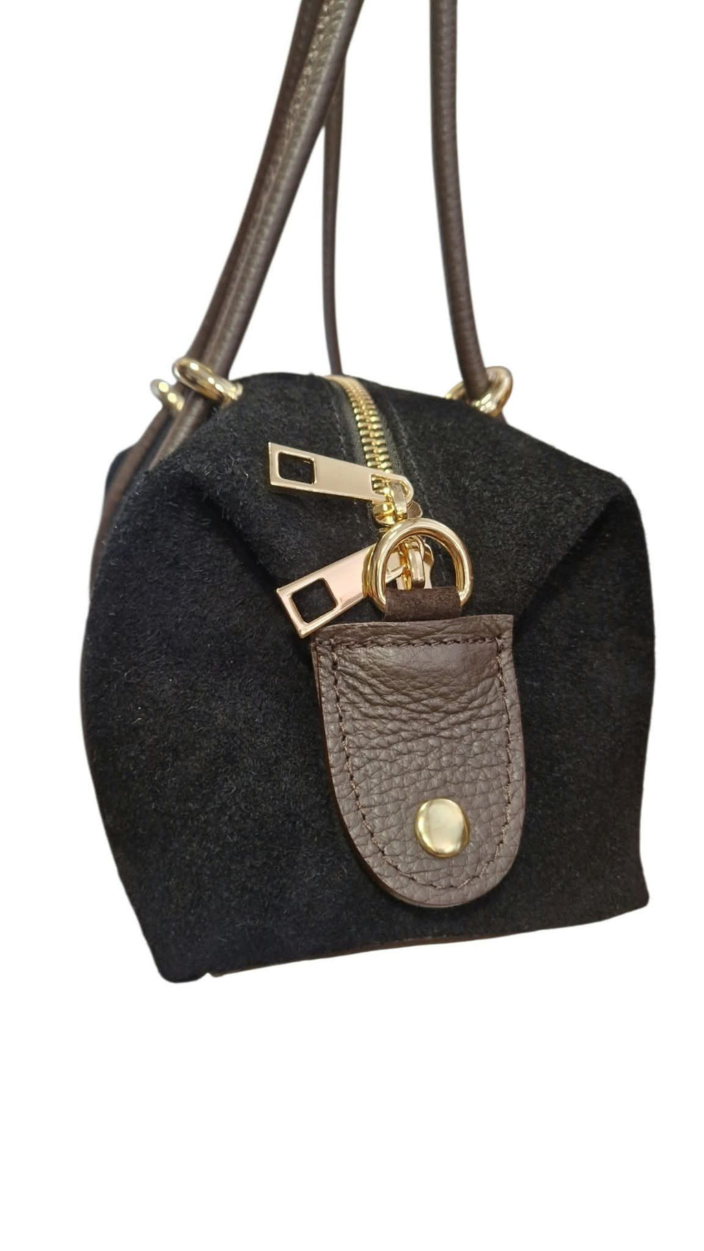 Sac en cuir suède Black
