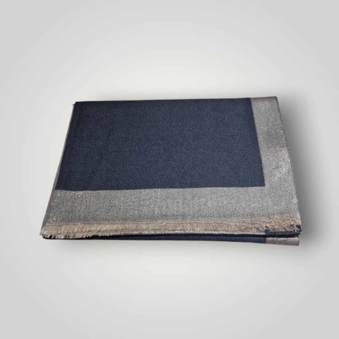 Echarpe unie contour doré