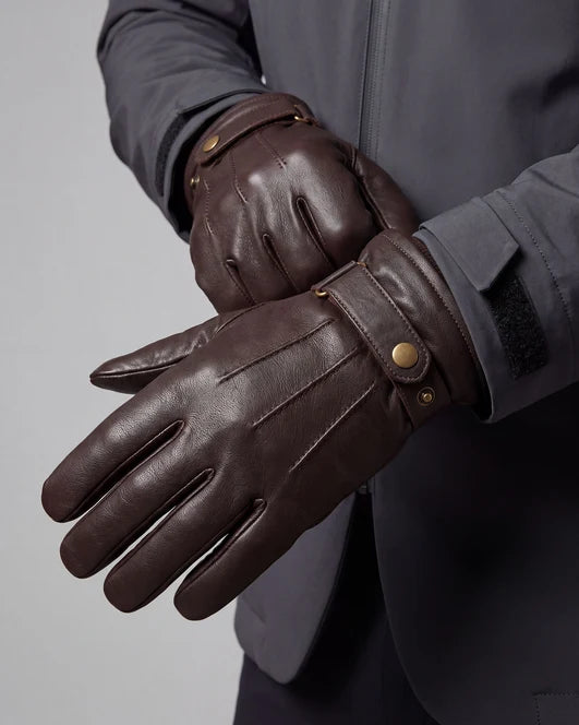 Gants cuir Isotoner