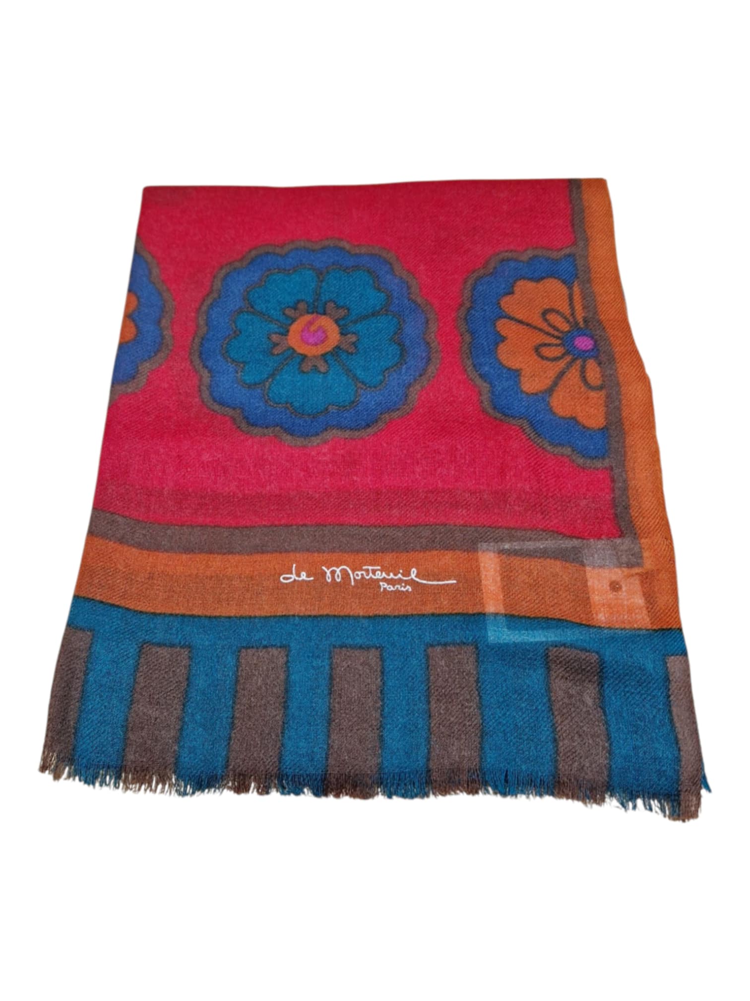 Foulard De Morteuil fleur rouge