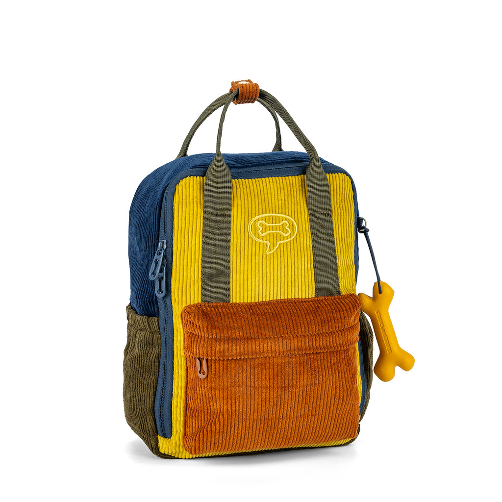 Sac à dos Stones and Bones Ivy Corduroy indigo+cognac