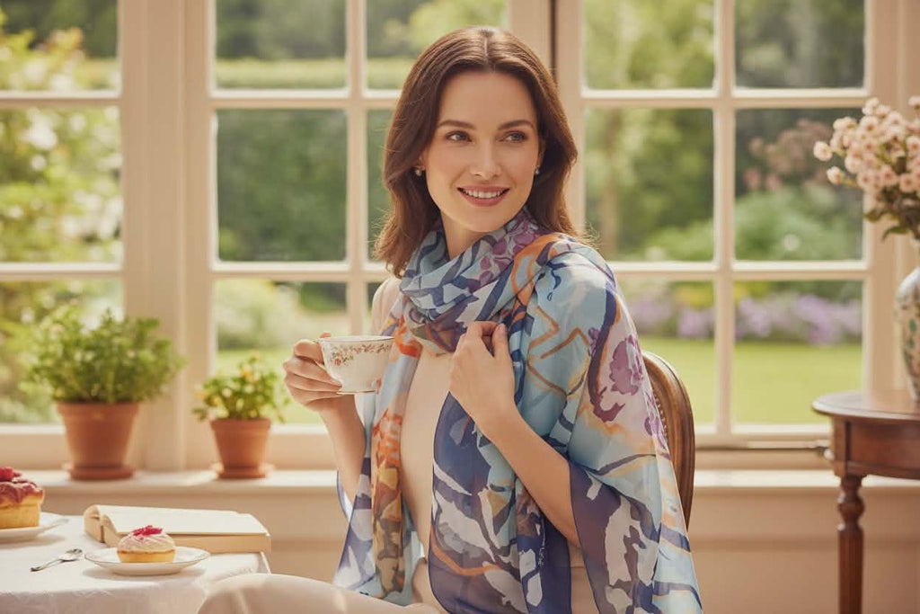 Foulard De Morteuil bleu