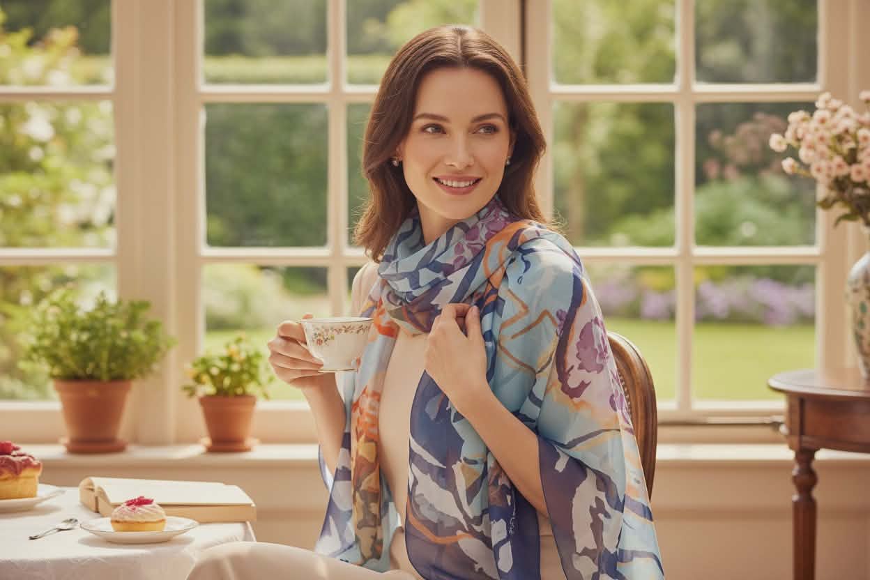 Foulard De Morteuil bleu