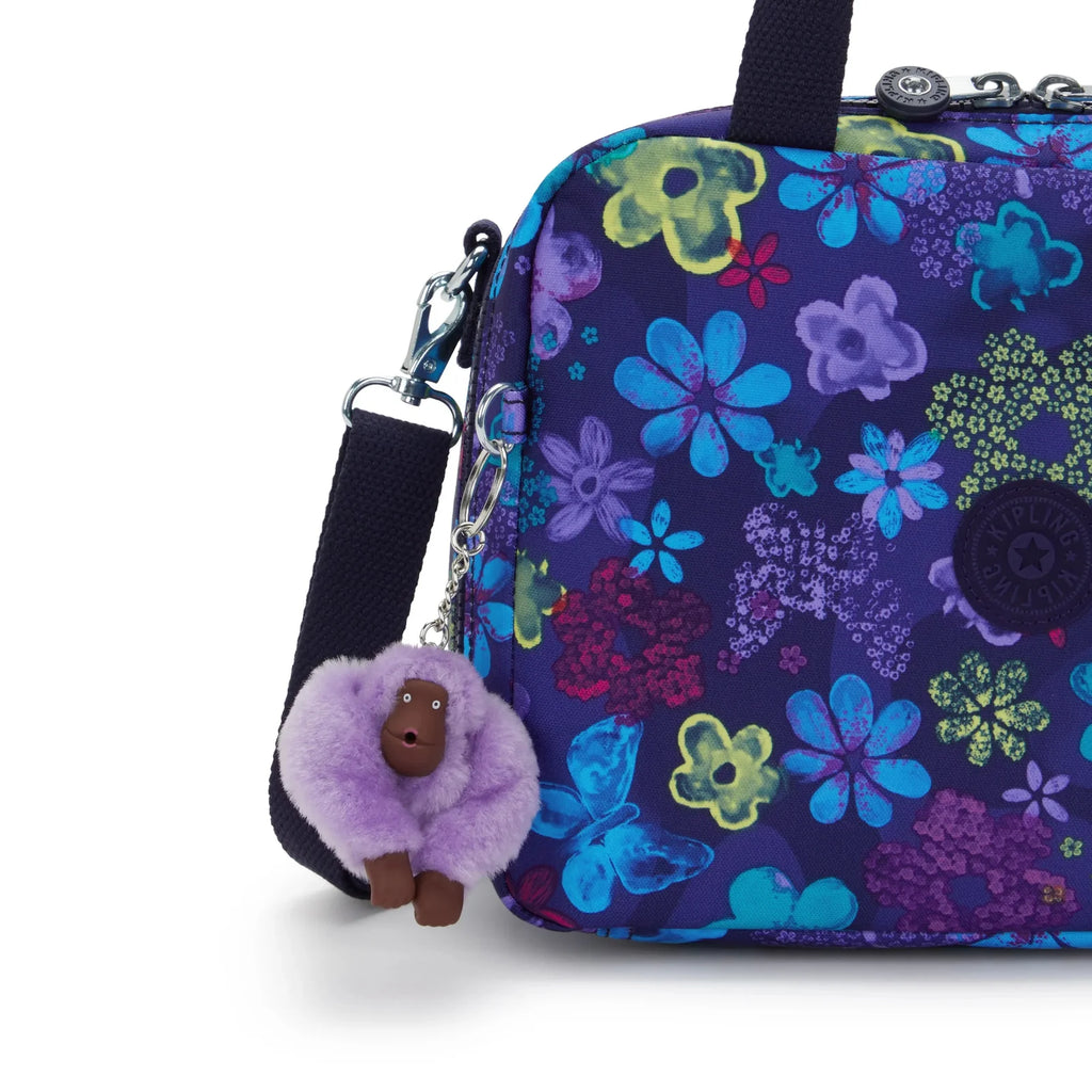 Sac Lunch Miyo KIPLING Dark Flower Stamp
