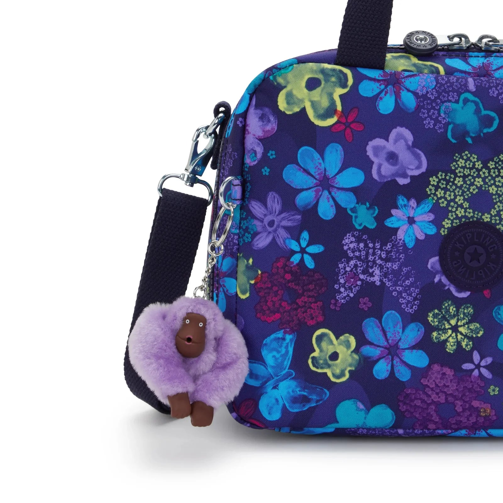 Sac Lunch Miyo KIPLING Dark Flower Stamp