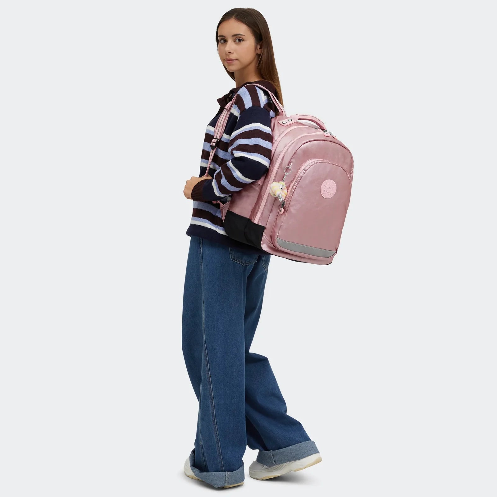 Sac à dos Class Room KIPLING  Bronze Pink Metallic