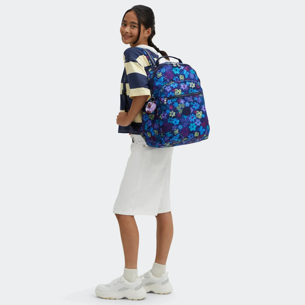 Sac à dos SEOUL Lap Kipling Dark Flower Stamp