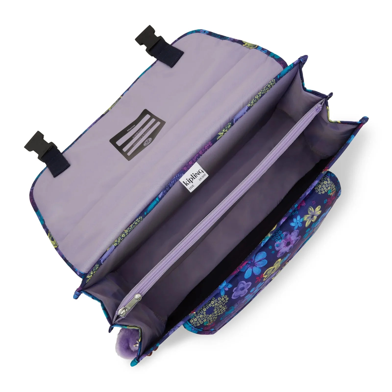 Cartable Preppy KIPLING Dark Flower Stamp