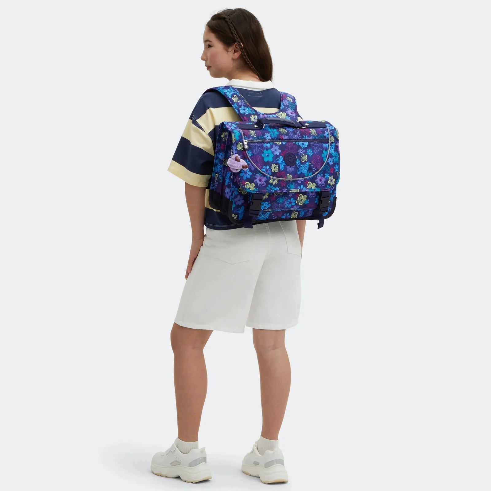 Cartable Preppy KIPLING Dark Flower Stamp