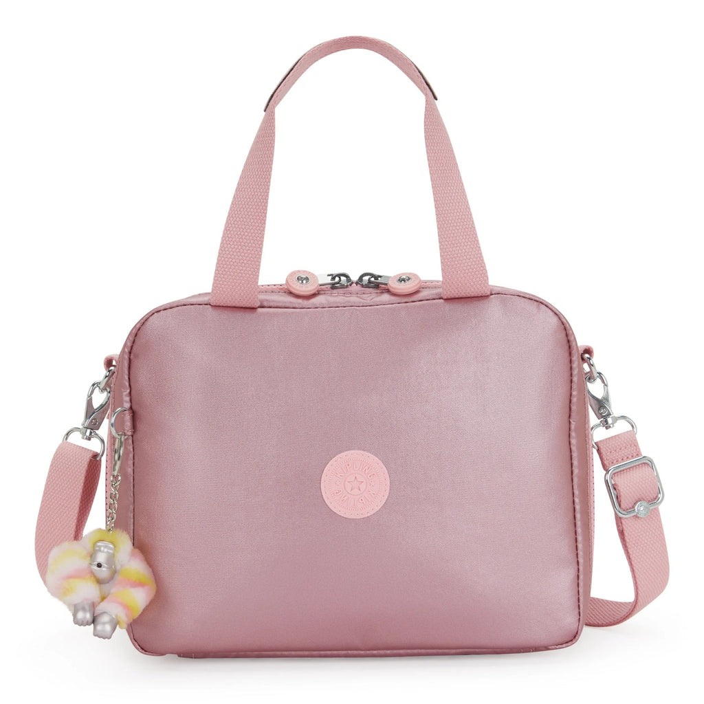 Sac Lunch Miyo KIPLING Bronze Pink Metallic