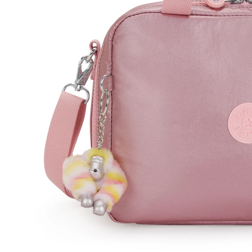 Sac Lunch Miyo KIPLING Bronze Pink Metallic