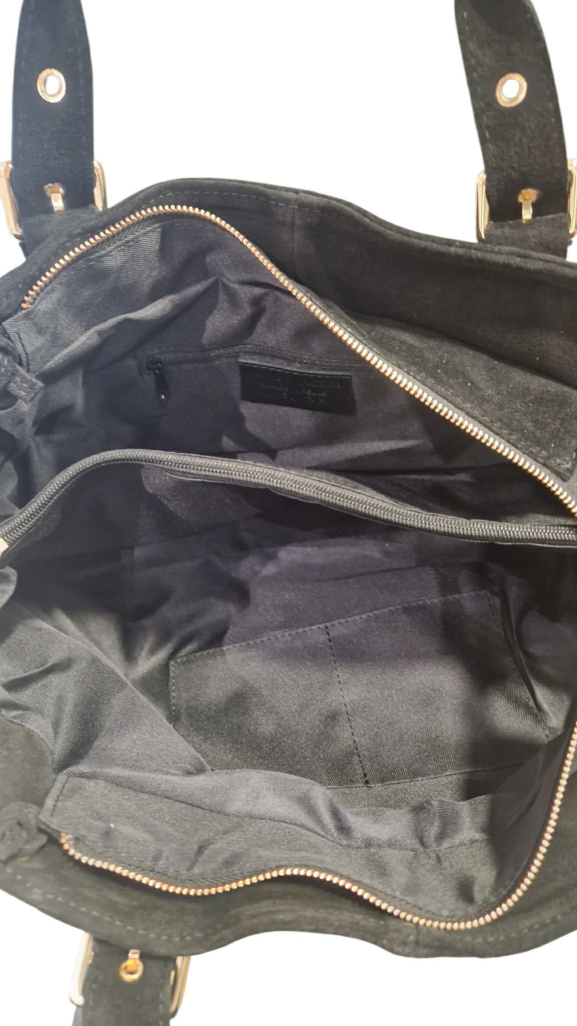 Sac cuir lacet large Balck